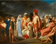 Achille demandant à Nestor le prix de la sagesse aux jeux olympiques
