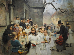 After first Communion by Carl Frithjof Smith