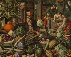 After the harvest by Pieter Aertsen