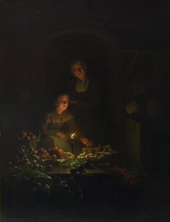 Amsterdam Market by Candlelight by Johannes Rosierse