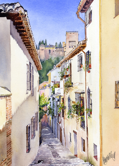 An Alley in the Albaicin 2 by Margaret Merry