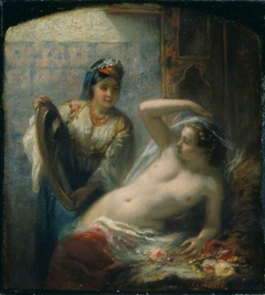 An Odalisque by Charles Louis Müller