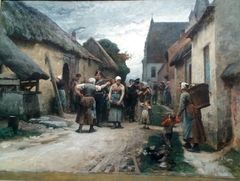 Arrestation dans un village by Hugo Salmson