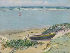 Beached Canoe by D. Howard Hitchcock
