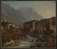 Blick auf Chiavenna by Johann Wilhelm Schirmer