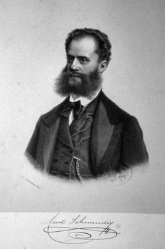 Carl Schwender the Younger (1839-1877), owner of amusement establishments in Vienna by Adolf Dauthage