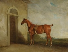 Chestnut Hunter before a Stable by John Ferneley