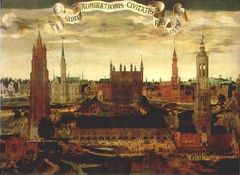 Cityscape of Bruges, called The Seven Wonders of Bruges by Pieter Claeissens the Elder