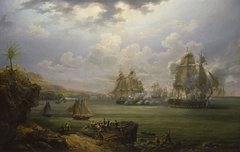 Combat de la Poursuivante contre l'Hercule by Louis-Philippe Crépin