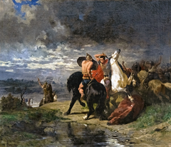 Combat de Romains et de Gaulois by Évariste Vital Luminais