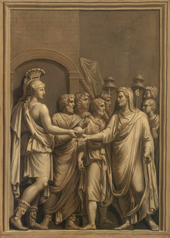 Copie d'un bas-relief romain by Carlo Labruzzo