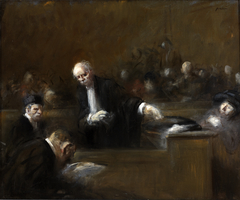 Courtroom Scene by Jean-Louis Forain