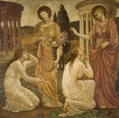 Cupid and Psyche - Palace Green Murals by Edward Burne-Jones