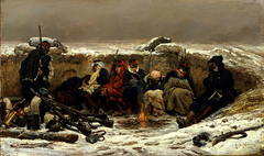 In the Trenches by Alphonse de Neuville