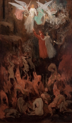 Dante e Virgílio ascendendo ao Paraíso by Eliseu Visconti