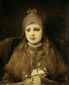 Die heilige Elisabeth als Kind by Gabriel von Max