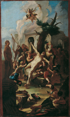Die Marter des heiligen Cassian by Paul Troger
