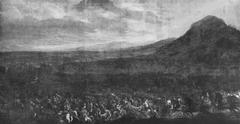Die Niederlage der Türken bei Mohacs und dem Berg Harsan in Ungarn am 12. August 1687 by Franz Joachim Beich