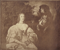 Double portrait of Anne Sophia, Countess of Carnarvon (-1695) with her brother Philip Herbert, 5th Earl of Pembroke, 2nd Earl of Montgomery (1621–1669) by Anthony van Dyck