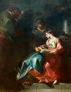 Educazione della Vergine by Giuseppe Bazzani
