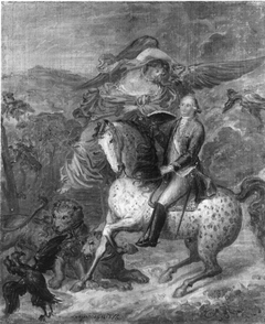 Ein Kurfürst zu Pferd by Johann Joseph Friedrich Langenhöffel