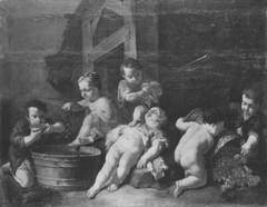 Eine allegorische Weinlese durch Kinder dargestellt by Balthasar Augustin Albrecht