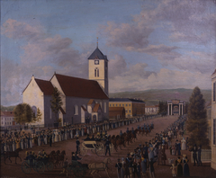 Entry of Charles XIV John of Sweden in Trondheim 31 August 1835