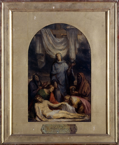 Esquisse pour la chapelle de la Compassion de l'église Saint-Roch : "Le Christ descendu de la Croix" by Sébastien-Melchior Cornu