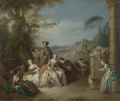 Fête galante in a Landscape by Jean Baptiste François Pater