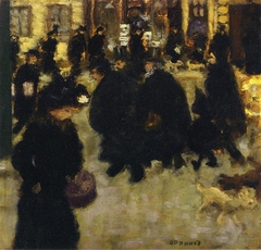 Figures In The Street by Pierre Bonnard
