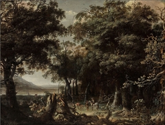Forest View with Falconer