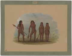 Four Angustura Indians by George Catlin