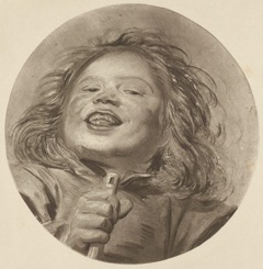 Head of a boy with a flute by Follower of Frans Hals