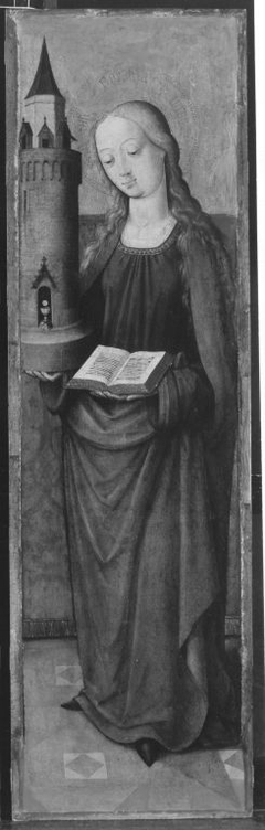 Heilige Barbara by Master of the Aachen Doors