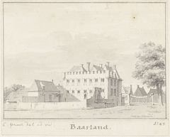 Het kasteel te Baarland, Zuid-Beveland by Cornelis Pronk