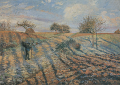 Hoar-Frost at Ennery by Camille Pissarro