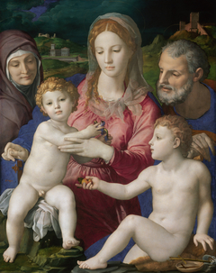 Holy Family with St. Anne and the Infant St. John by Agnolo Bronzino