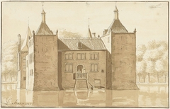 Huis Ilpenstein, Ilpendam, van achteren by Abraham de Haen II