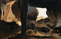 Intérieur d’une caverne by Jean-Baptiste Gibert