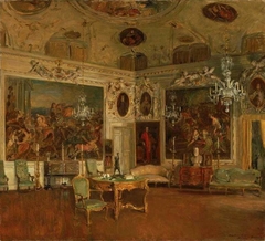 Interior of Palazzo Barbaro, Venice by Walter Gay