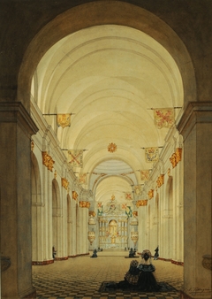 Interior of the Cathedral of Buenos Aires by Charles Pellegrini