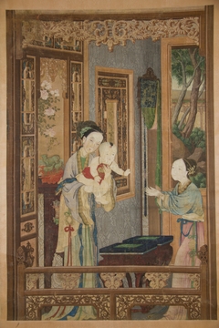Interior with Woman, Child and Nurse by Anonymous