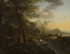 Italian Landscape with a Draughtsman by Jan Both