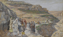 Jesus Discourses with His Disciples by James Tissot
