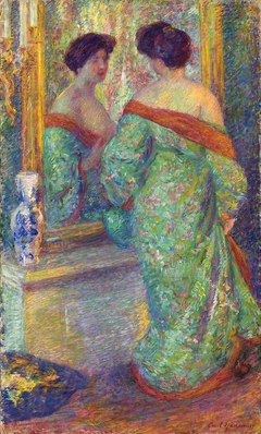 (Lady Reflected in Mirror)