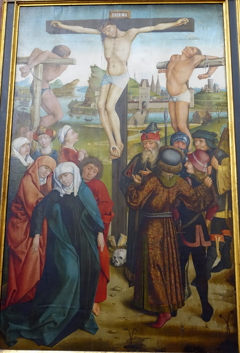 Landauer Altar: Crucifixion of Jesus by Hans Pleydenwurff