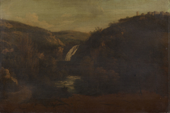 Landscape with a Waterfall by Anonymous