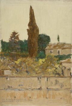 Landscape with Cypresses by Denman Ross