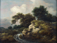 Landscape with Dune and Small Waterfall by Jacob van Ruisdael