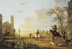 Landscape with Horse Trainers